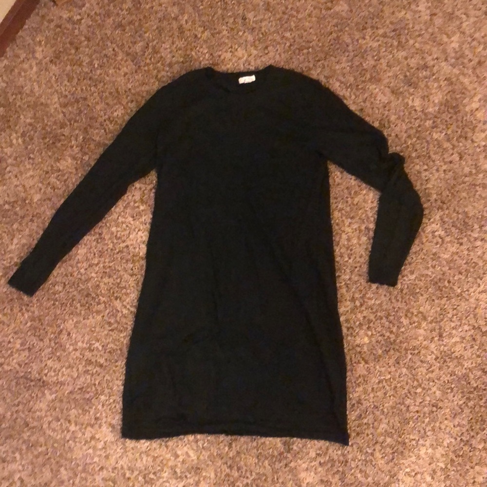 Black sweater dress